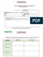 Adequações Curriculares Formulário de Registro Individual Educação Infantil