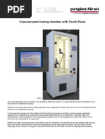 Projectina - Camara de Gases de Cianocrilato - Cyan Fuming Chamber-Touch Panel - e