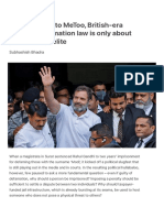 Rahul Gandhi To MeToo, British-Era Criminal Defamation Law Is Only About Power of The Elite PDF