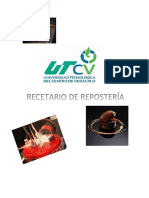 RECETARIO DE REPOSTERIA Tsu Ga