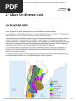 Clase 2 - Un Diverso País - Curso de Educación Ambiental Sobre Especies Amenazadas de Argentina PDF