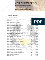 Lista de Precios El Point Cervecero - Insumos PDF