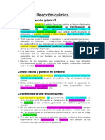 Reacción Química ESPAÑOL