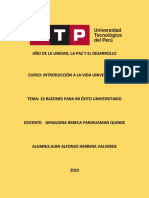 S03 Tarea 10 Razones para Mi Éxito Universitario