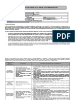 Programación Curricular Anual - Comunicación 2°