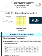 Estatistica-Aula03 Estatistica Descritiva