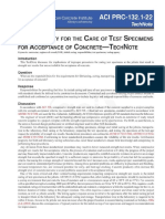 ACI PRC-132.1-22: Responsibility For The Care of Test Specimens For Acceptance of Concrete-Technote