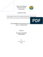 SEMINAR PAPER Online Shopping Behavior Factors in Influencing Online Purchasing Decision