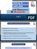 Practical Parasitology Session - 1 PDF