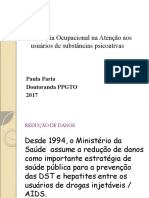 Aula Redução de Danos e Saúde Mental ATUAÇÃO DA TERAPIA OCUPACIONAL