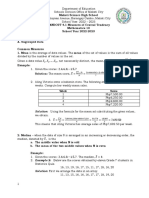 Handout 4.1 Measures of Central Tendency PDF