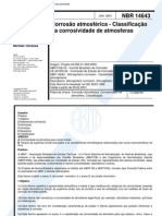 NBR 14643 - 2001 - Corrosao Atmosferica - Classificacao - Da - Corrosividade - de - Atmosferas