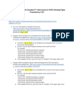 Compliance On AOM For Donation FY 2022 Based On DPDS Working Paper Presented by COA