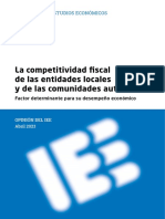 La Competitividad Fiscal de Las Entidades Locales y de Las Comunidades Autónomas (IEE)