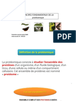 Cours de Protéomique 1 PDF