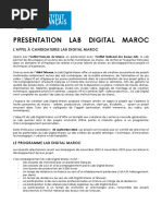 Appel A Projets Lab Digital Maroc 2022 PDF