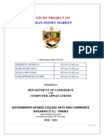 Indian Money Market: A Study Project On