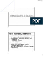 Cabos Dimensionamento