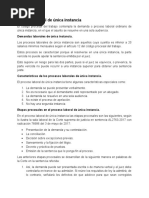 Proceso Laboral de Única Instancia