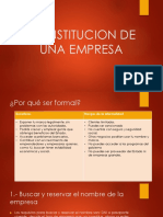 Constitucion de Una Empresa PDF