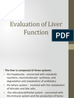 Evaluation of Liver Function