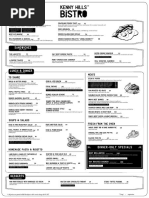 KHBistro Food Menu (Official Menu)