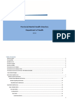 DoH Mental Health Resource Directory 2015