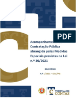 Relatório 1-2021 Do TC (Acompanhamento Medidas Especiais CCP) PDF