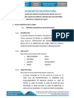 2.2. - Memoria Descriptiva de Estructuras