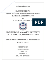 Seminar Report Electric Relays