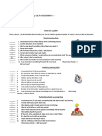 Self-Assessment Learning Styles PDF