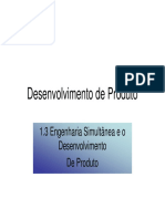 1.3 Engenharia Simultânea e o Desenvolvimento de Produto