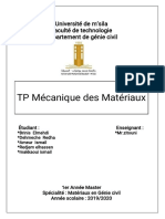 Tpmécani Quedesmat Ér I Aux: Uni Ver Si T Édem' Si L A Facul T Édet Echnol Ogi E Dépar T Ementdegéni Eci Vi L