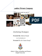 Marketing Plan (Leather Manufacturing)