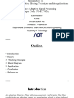 Adaptive Signal Processing