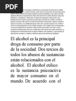 La Presente Investigación Toxicológica Se Determinó La Concentración de Etanol de Las Variables