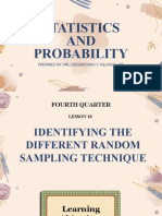 LESSON 10. Identifying Different Random Sampling 1