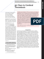 Radiologic Clues To Cerebral Venous Thrombosis