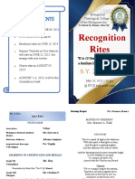 Program For 2023recognition