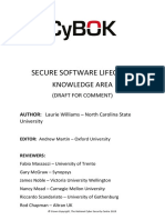 Secure Software Lifecycle KA - Draft For Review April 2019 PDF