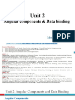 Unit 2 - Angular-Componenets