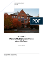 Public Administration Internship Report PDF