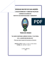 Universidad Mayor de San Andrés: Facultad de Derecho Y Ciencias Políticas