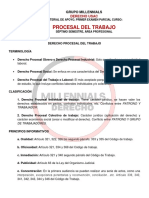 DERECHO PROCESAL DEL TRABAJO, Primer Parcial PDF