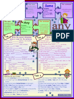 Some and Any For Elementary Level With Key - 5037