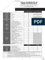 Dossier D'inscription ESGI PDF