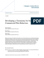 Developing A Taxonomy For Success in Commercial Pilot Behavior