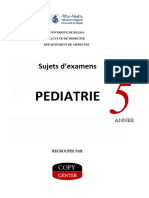 Sujet Pédiatrie 2021 PDF