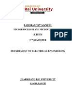 Lab Manual Microprocessor & Microcontroller-B.tech-Eee-5th PDF