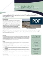 LTRC 22-1ST Technical Summary Investigating and Developing A MASH Compliant Contraflow Ramp Closure Gate